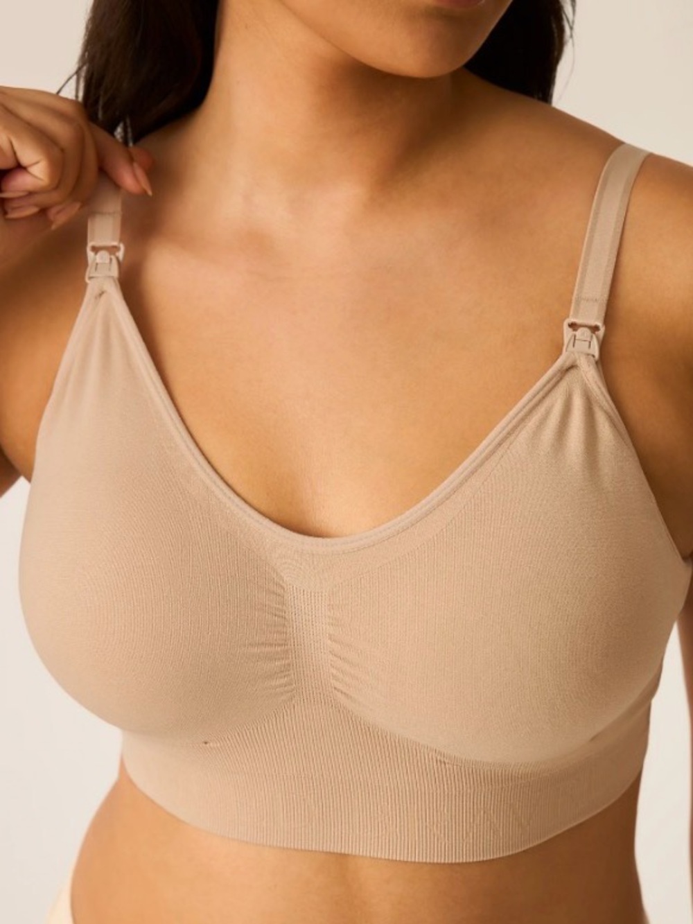 Kindred Bravely Simply Sublime Comfort Sleep Nursing Bra Beige Size Large